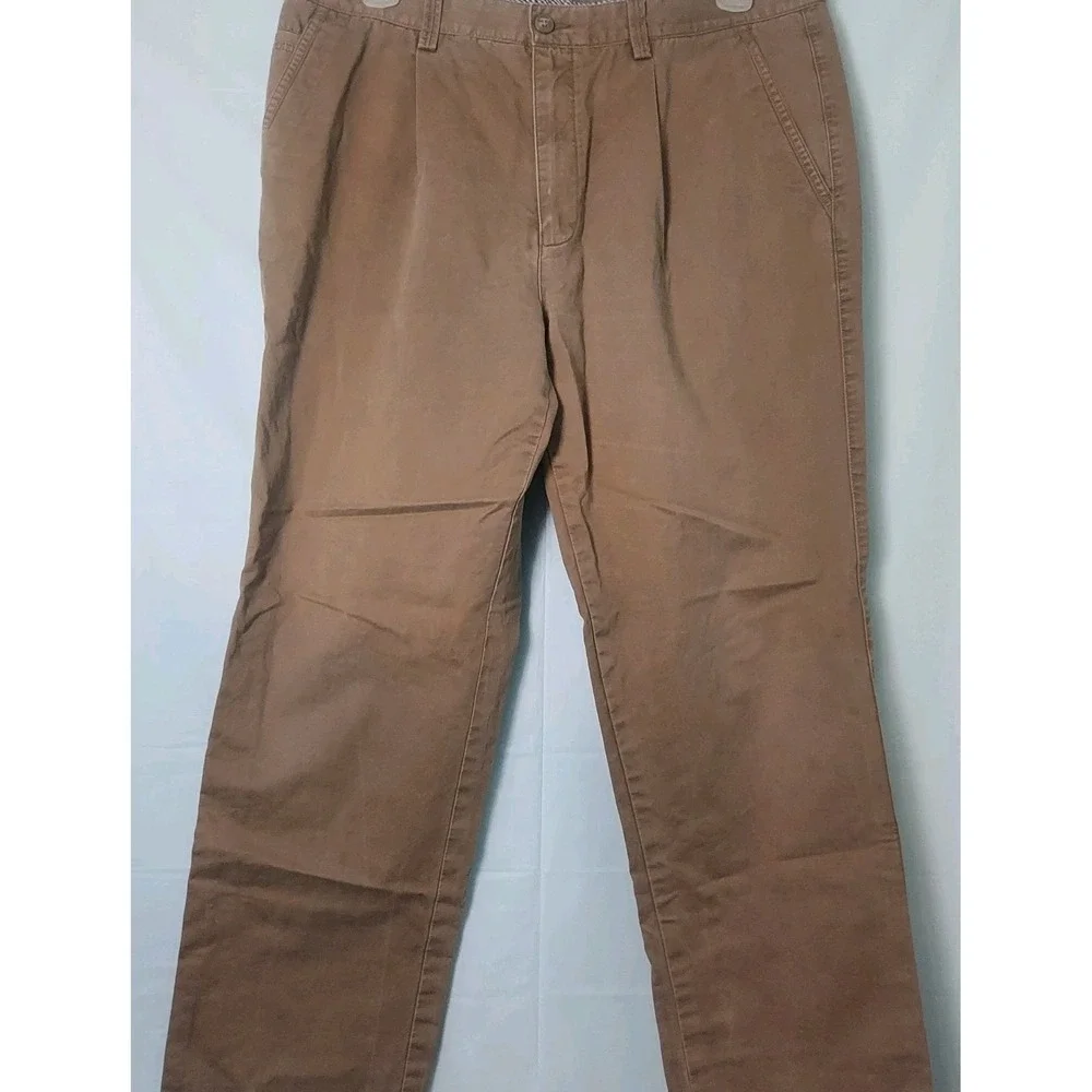 Jarwan Mens Pants Brown‎ 38 Chino Cotton Spandex Preppy Nautical